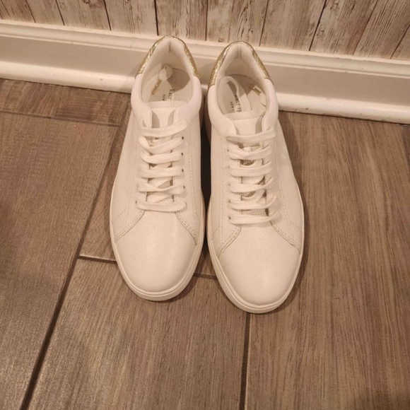 kate spade Shoes - Kate Spade Leather Sneakers Womans Size 9.5Beautiful With Gold Accents